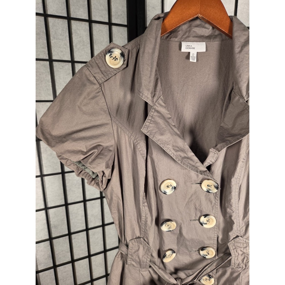 Linea Domani Military Indie Safari Olive Green‎ Dress Size 12